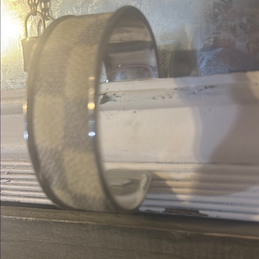 Upcycled LV silver Bangle